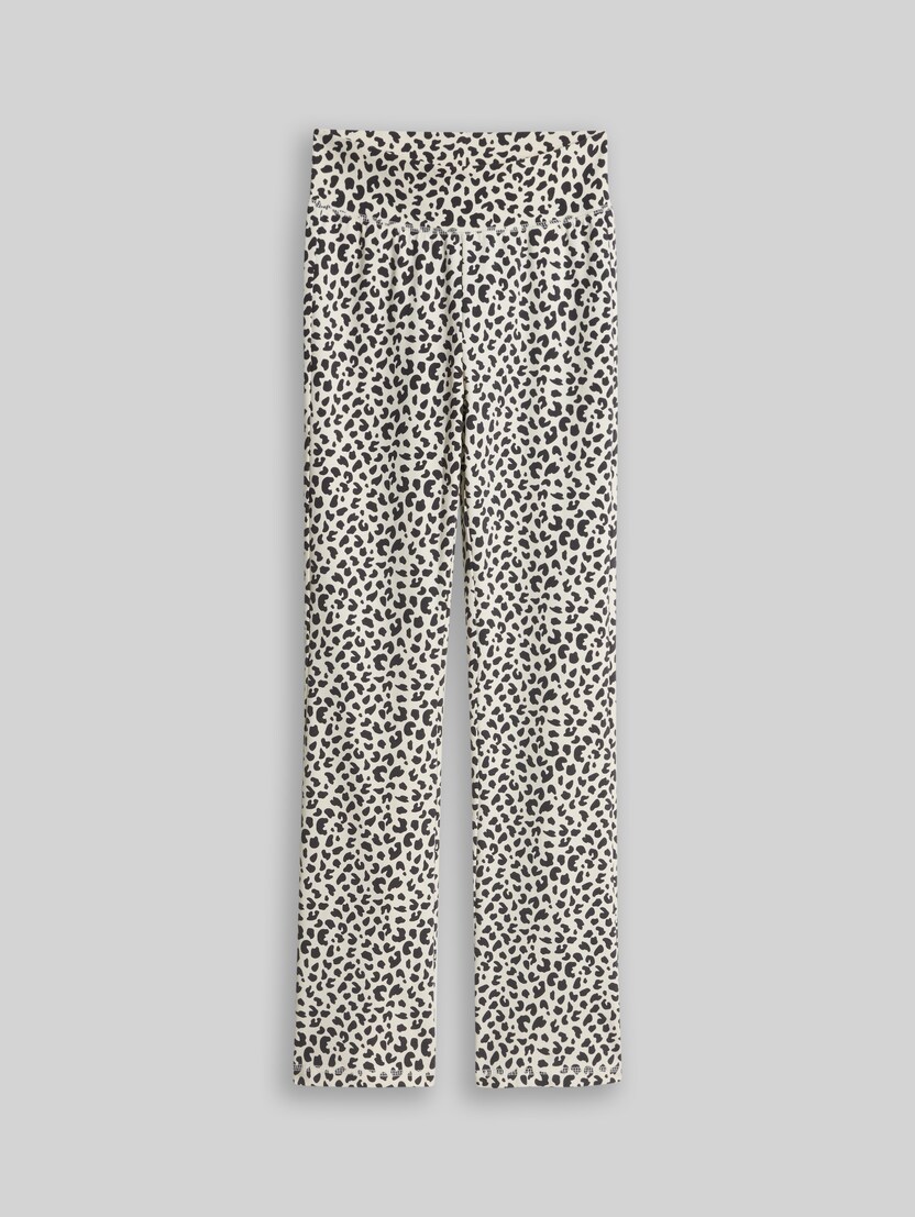 Leggings flare par Teen Girls, white dark navy leo
