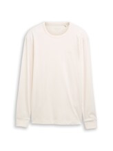 Nicht ausgewählt, Basic Langarmshirt aus Baumwolle von Tom Tailor, braun