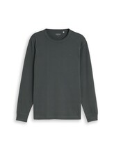 Niet geselecteerd, Basic katoenen shirt met lange mouwen door Tom Tailor, groen