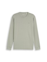 Nicht ausgewählt, Basic Langarmshirt aus Baumwolle von Tom Tailor, grün