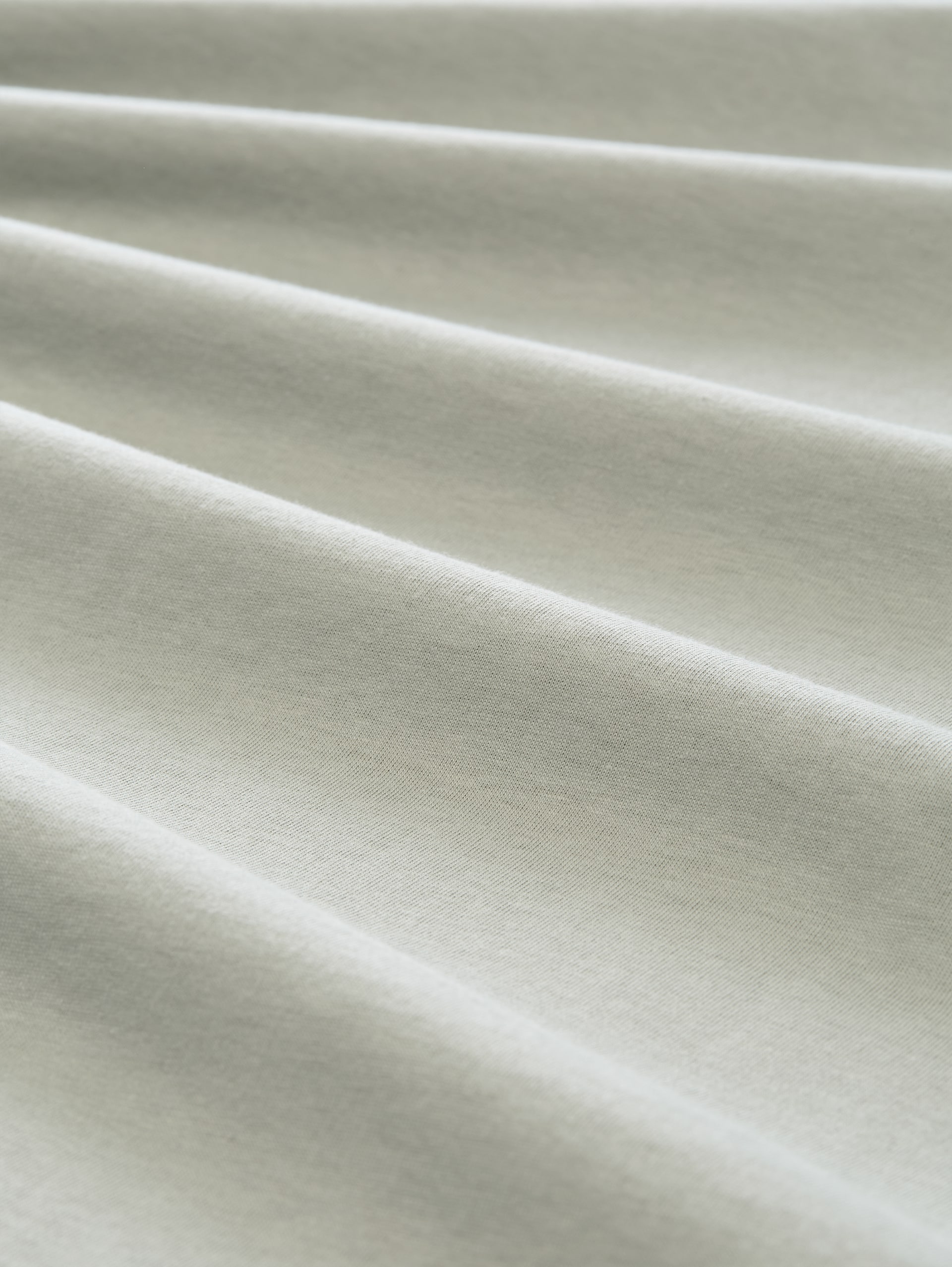 Basic Langarmshirt aus Baumwolle - iron mint - Material-Ansicht