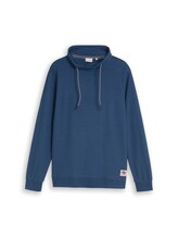 Nicht ausgewählt, Snood Langarmshirt mit Waffelstruktur von Tom Tailor, blau