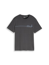 Nicht ausgewählt, T-Shirt mit Print von Tom Tailor, schwarz
