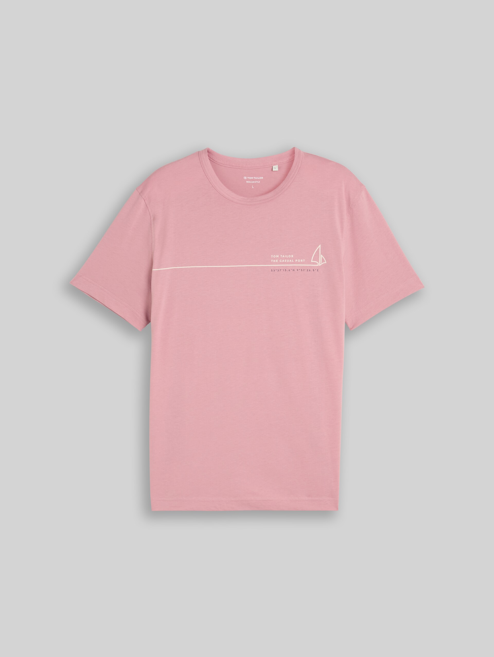 T-Shirt mit Print - dusty rose - Vorder-Produkt-Ansicht