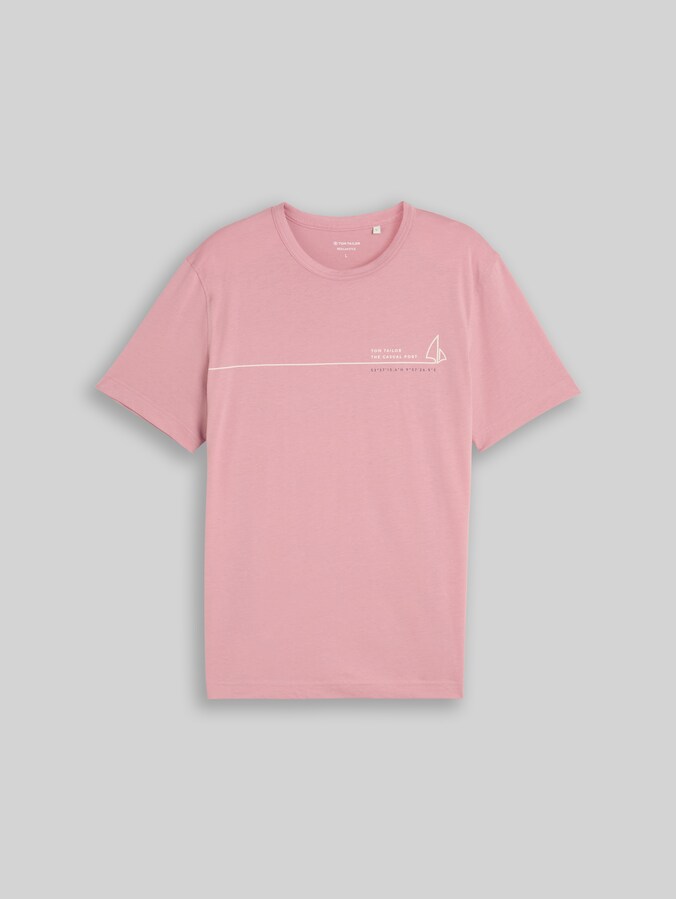 T-Shirt mit Print von Men, dusty rose