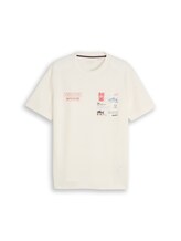 Niet geselecteerd, T-shirt met wafelstructuur door Tom Tailor, bruin