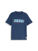 Ausgewählt, T-Shirt mit Fotoprint von Tom Tailor, blau