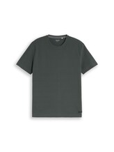 Niet geselecteerd, Piqué T-shirt met logobadge door Tom Tailor, groen