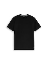 Geselecteerd, Piqué T-shirt met logobadge door Tom Tailor, 