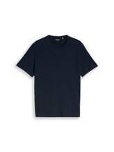 Niet geselecteerd, T-shirt van zware katoenen jersey door Tom Tailor, blauw