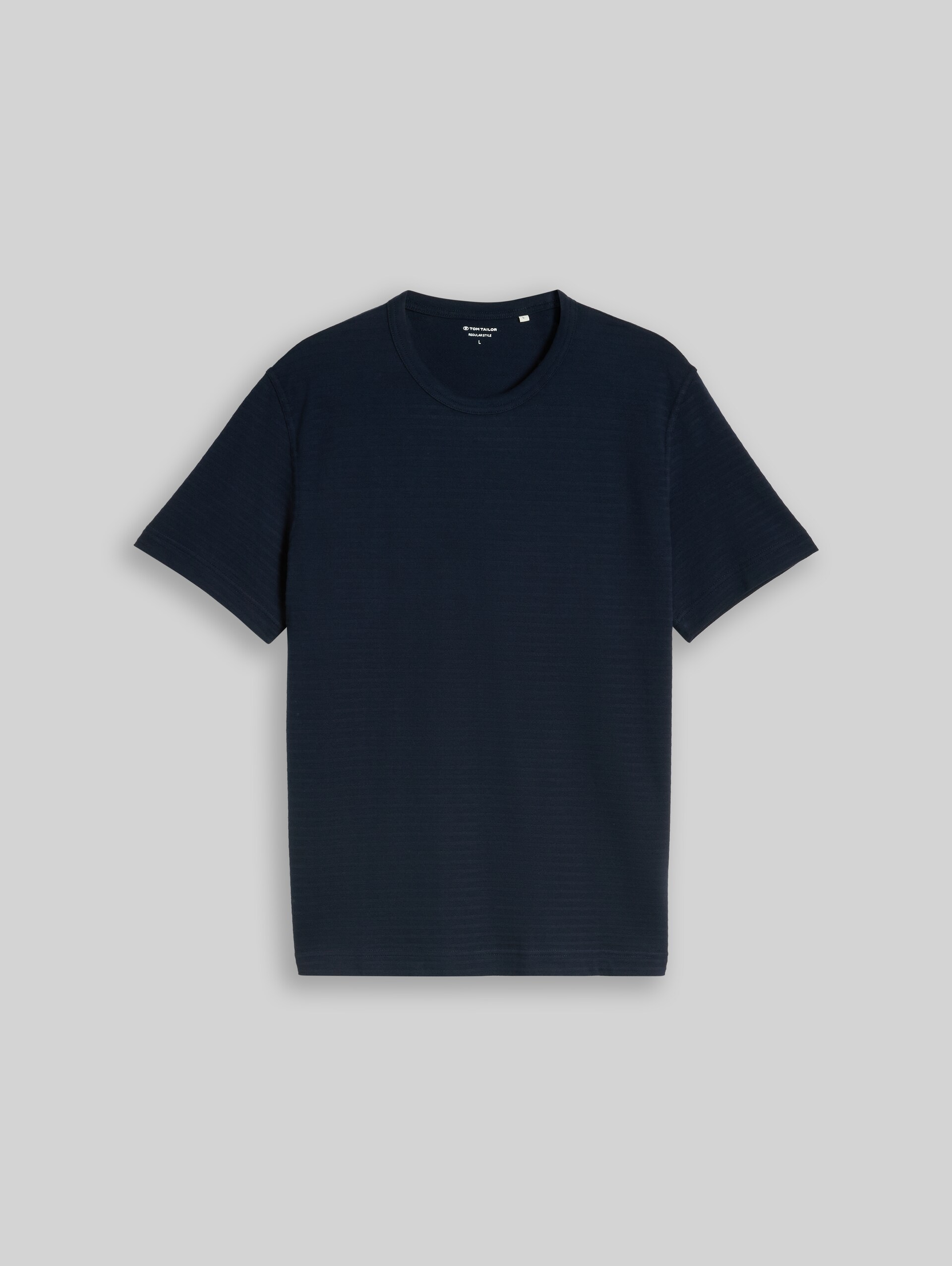T-shirt van zware katoenen jersey - sky captain blue - Product vooraanzicht
