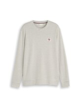 Ausgewählt, Langarmshirt mit Streifenmuster von Tom Tailor, weiß