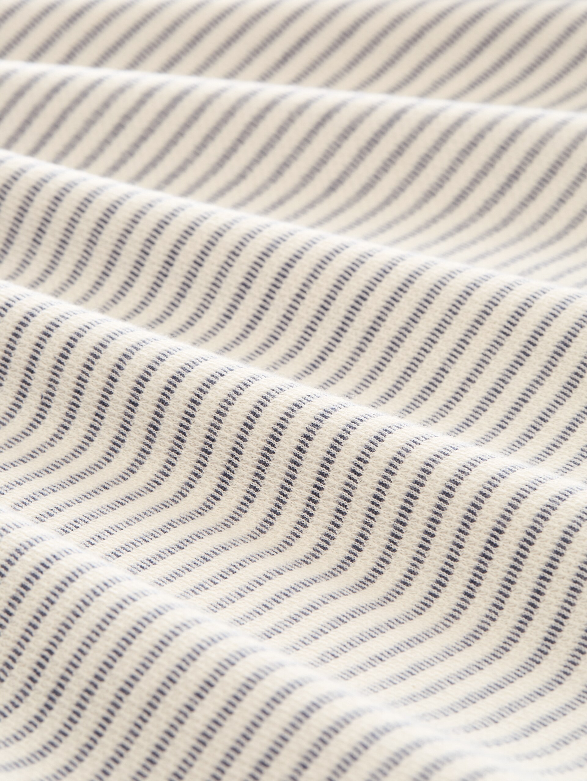 Langarmshirt mit Streifenmuster - offwhite structured stripe - Material-Ansicht