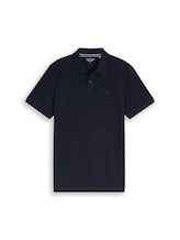 Nicht ausgewählt, Piqué Poloshirt mit Logo-Stickerei von Tom Tailor, blau