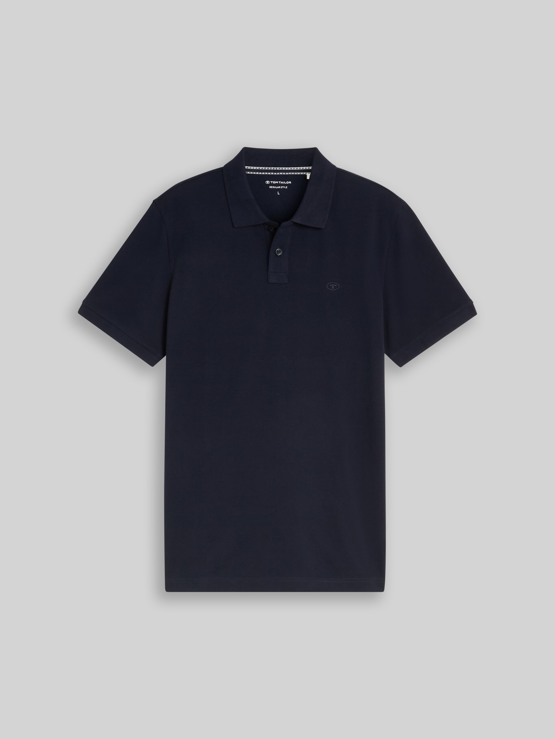 Piqué Poloshirt mit Logo-Stickerei - sky captain blue