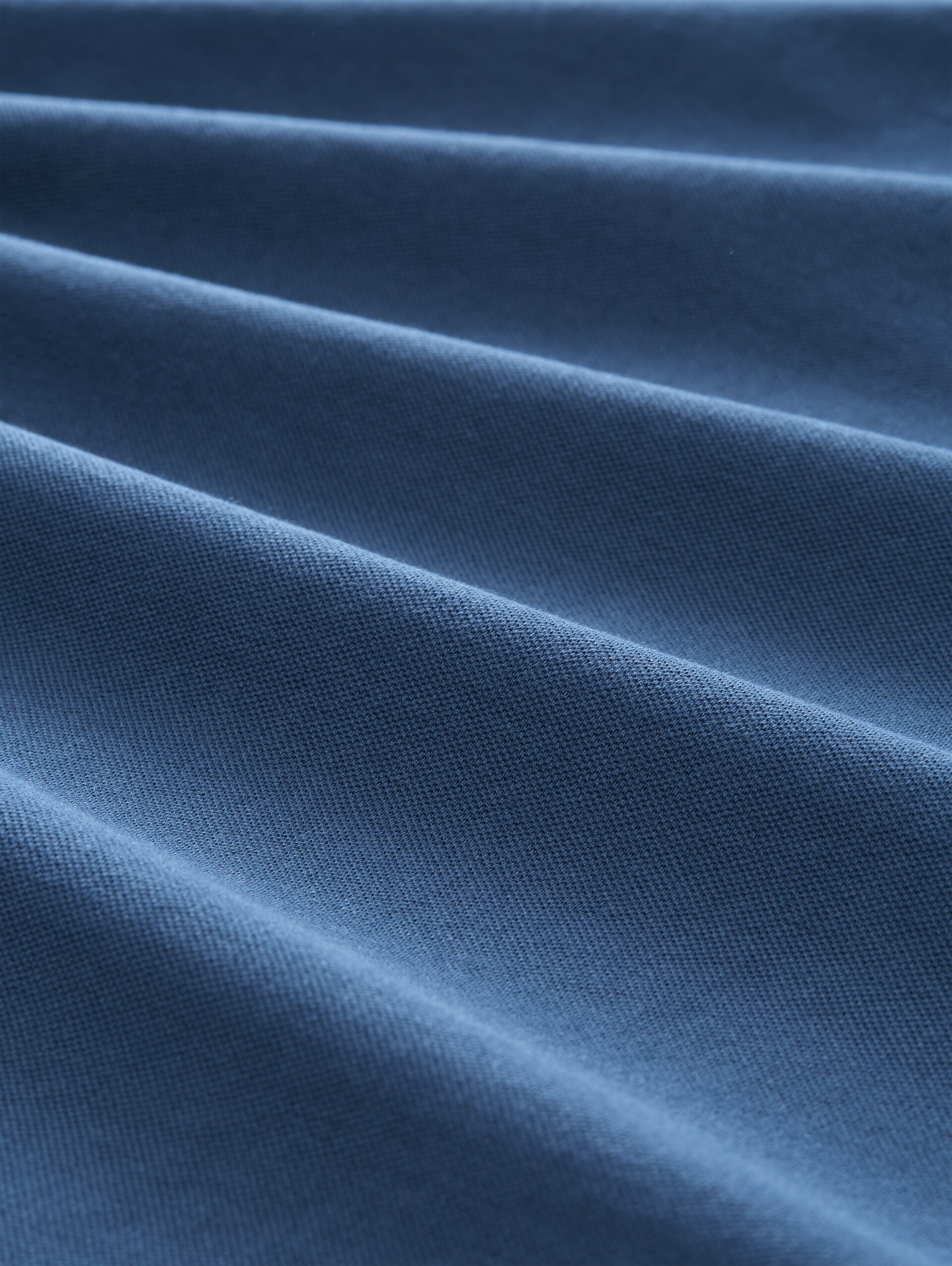 Langarm Piqué Poloshirt - Dark Duck Blue