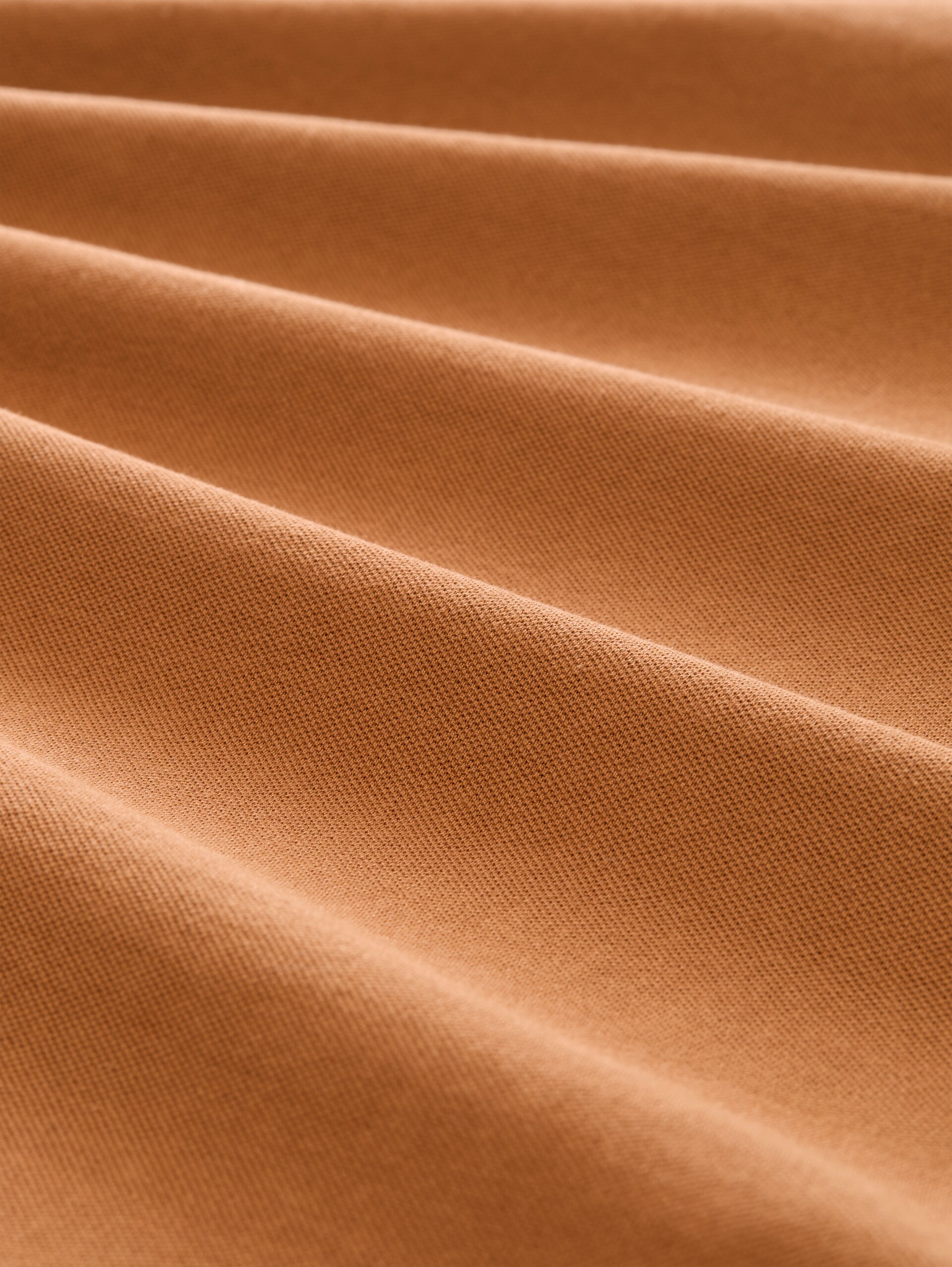 Langarm Piqué Poloshirt - bright camel brown