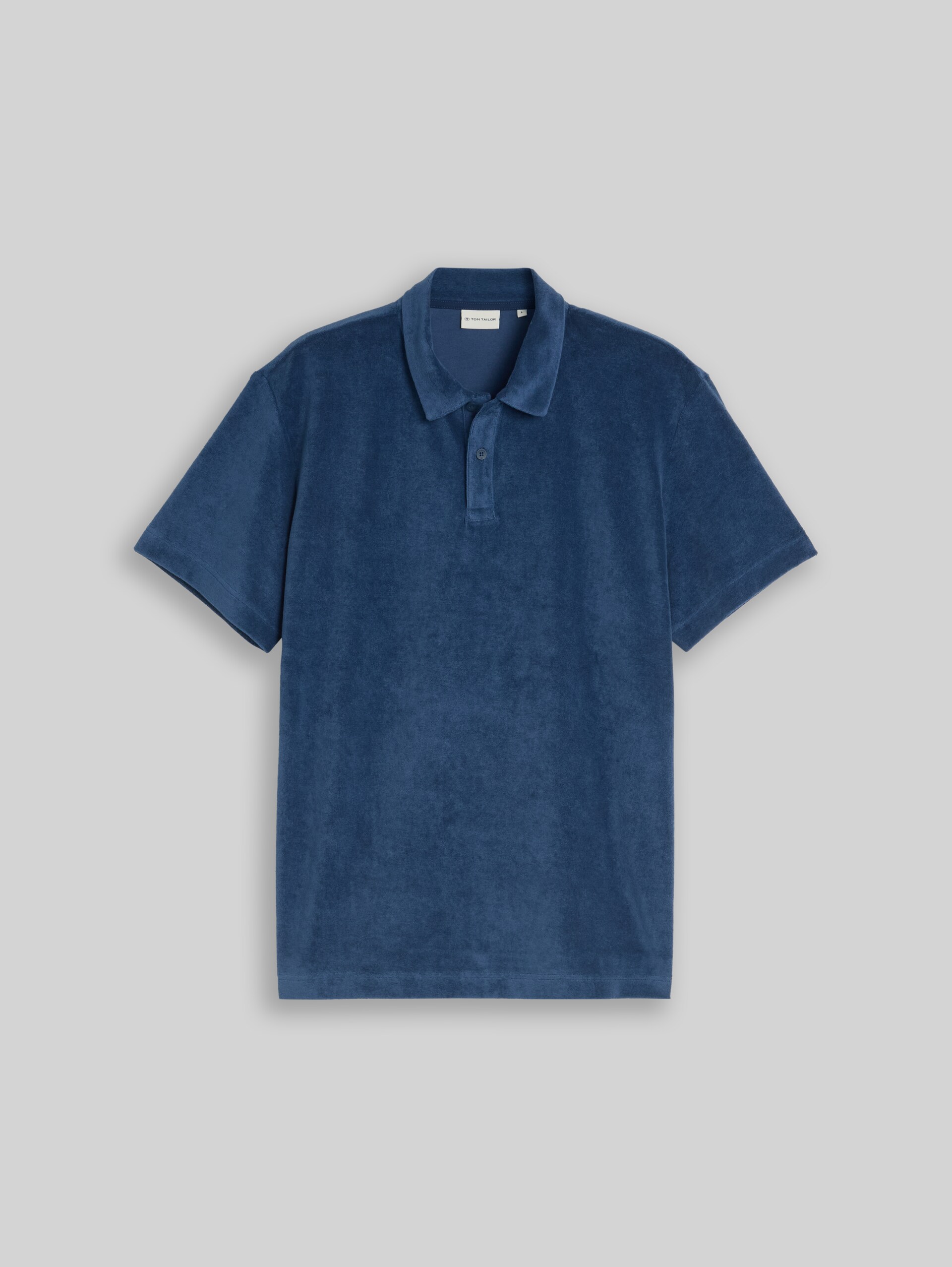 Poloshirt aus Frottee - Dark Duck Blue