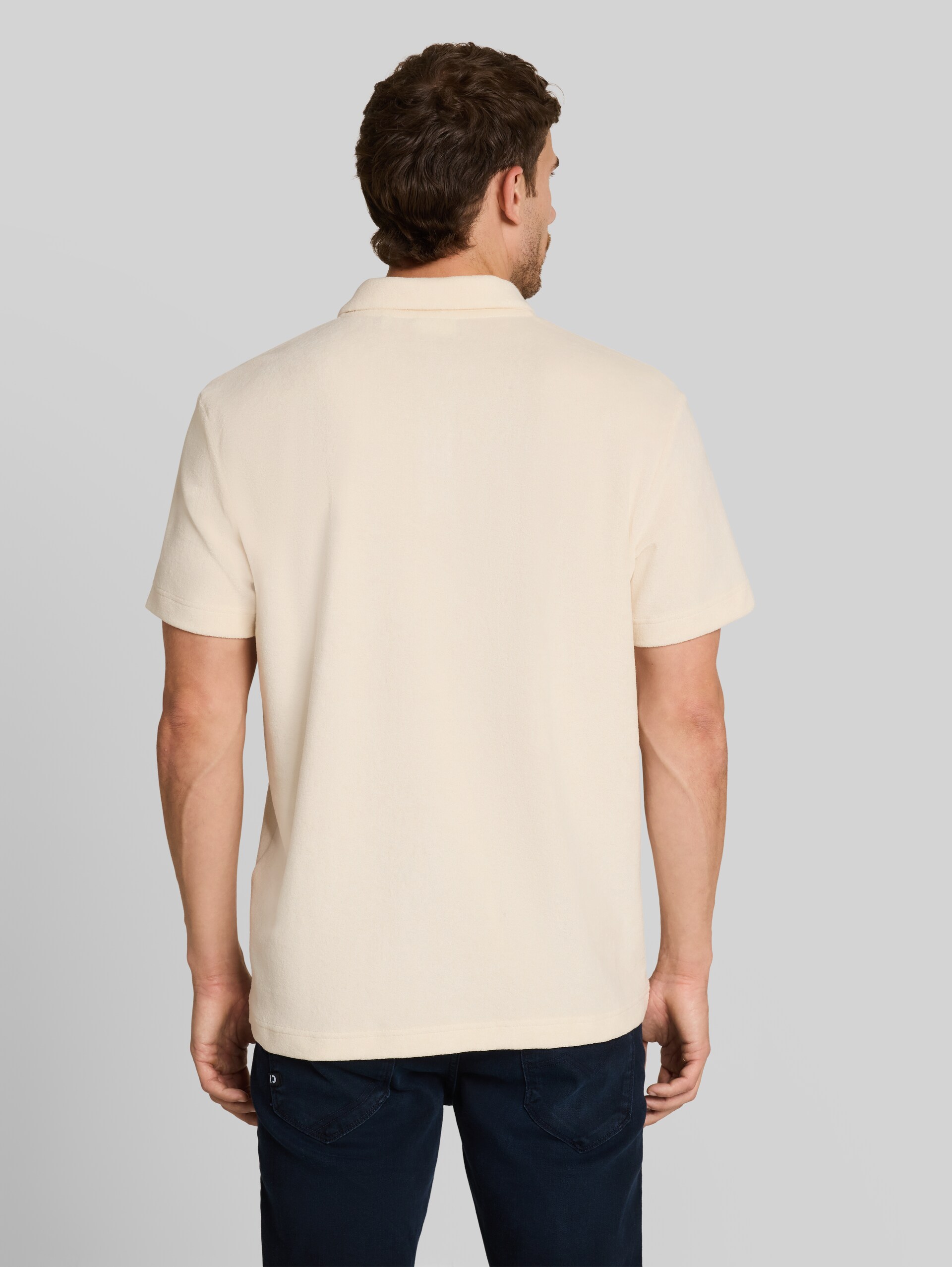 Poloshirt aus Frottee - Gardenia White