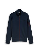 Ausgewählt, Sweatjacke mit Ärmeltasche von Tom Tailor, blau