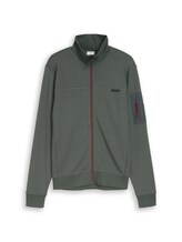Nicht ausgewählt, Sweatjacke mit Ärmeltasche von Tom Tailor, grün