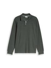 Nicht ausgewählt, Troyer Sweatshirt aus Baumwolle von Tom Tailor, grün