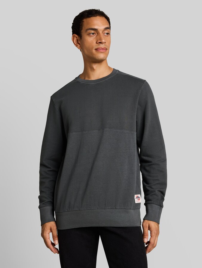 Sweatshirt im Used-Look von Men, Tarmac Grey