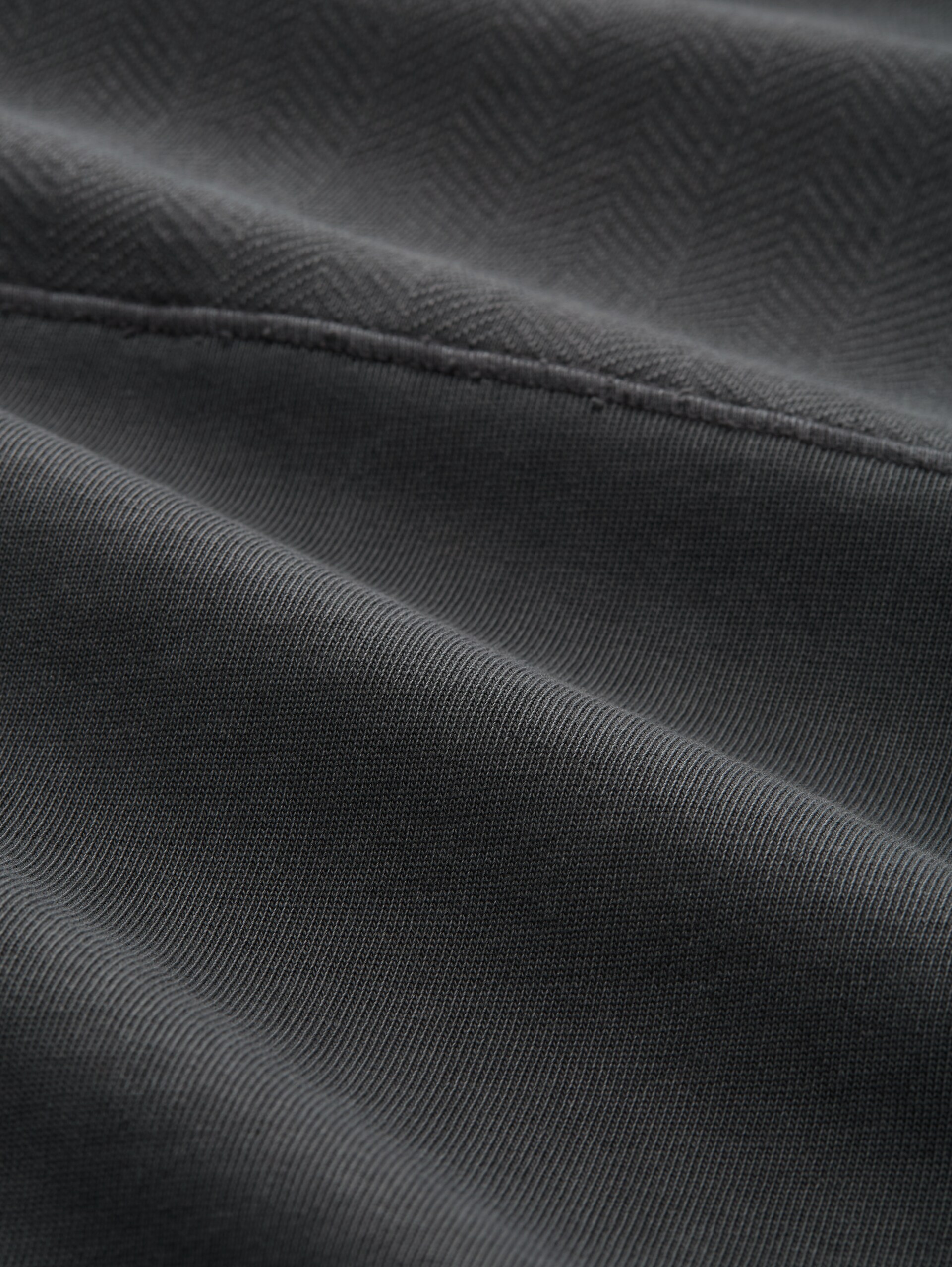 Sweatshirt met used-look - Tarmac Grey - Materiaalweergave