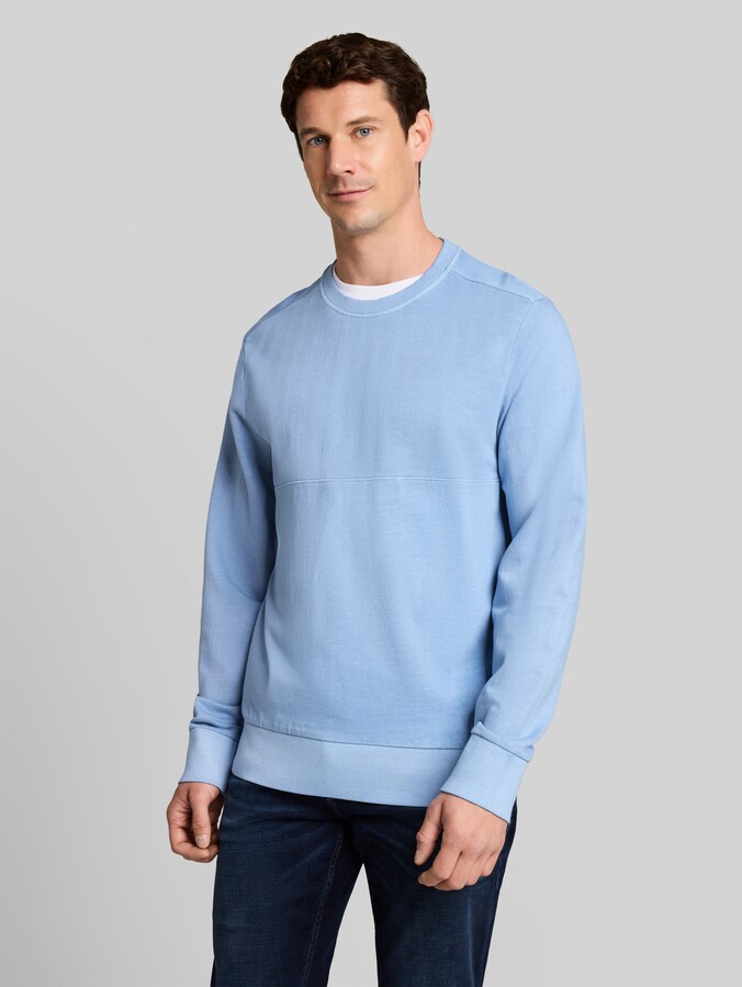 Sweatshirt im Used-Look von Men, Pale Blue