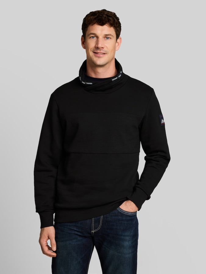 Snood Sweatshirt aus Baumwolle von Men, Black