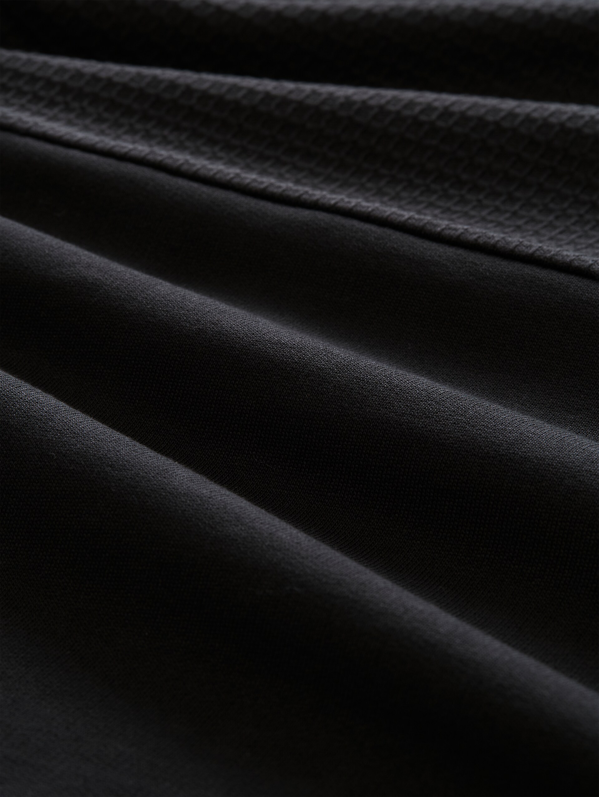 Snood Sweatshirt aus Baumwolle - Black - Material-Ansicht