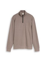 Ausgewählt, Troyer Sweatshirt von Tom Tailor, braun