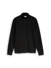 Ausgewählt, Troyer Sweatshirt von Tom Tailor, schwarz