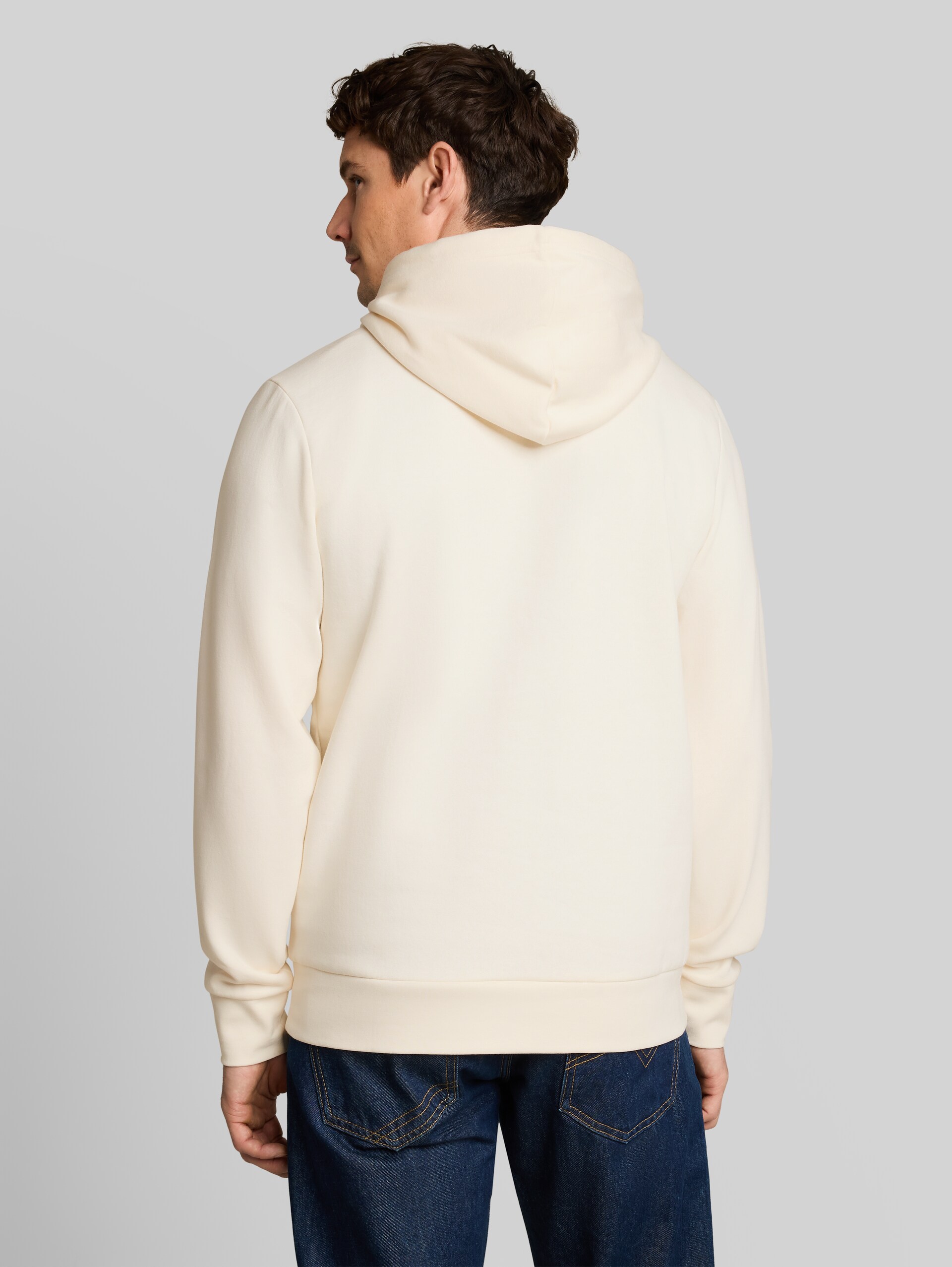 Sweat à capuche imprimé - Gardenia White - Découpe Vue arrière du modèle