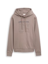 Geselecteerd, Hoodie met print door Tom Tailor, bruin