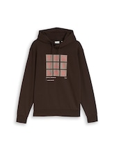 Non sélectionné, Sweat à capuche imprimé par Tom Tailor, brunir