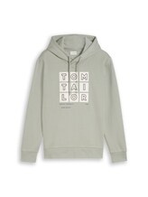 Selected, Hoodie sweatshirt with print by Tom Tailor, green