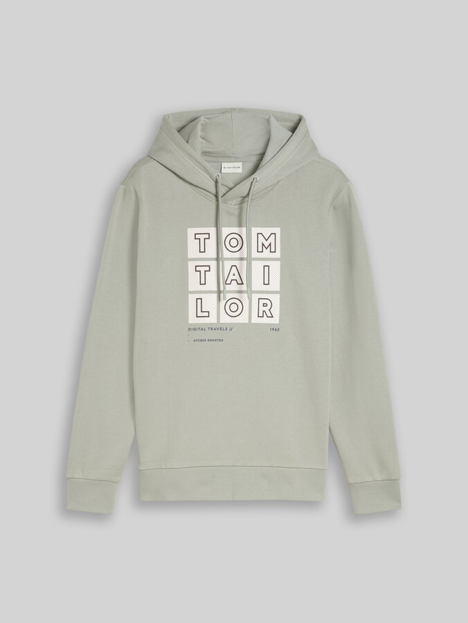 Hoodie met print door Men, iron mint