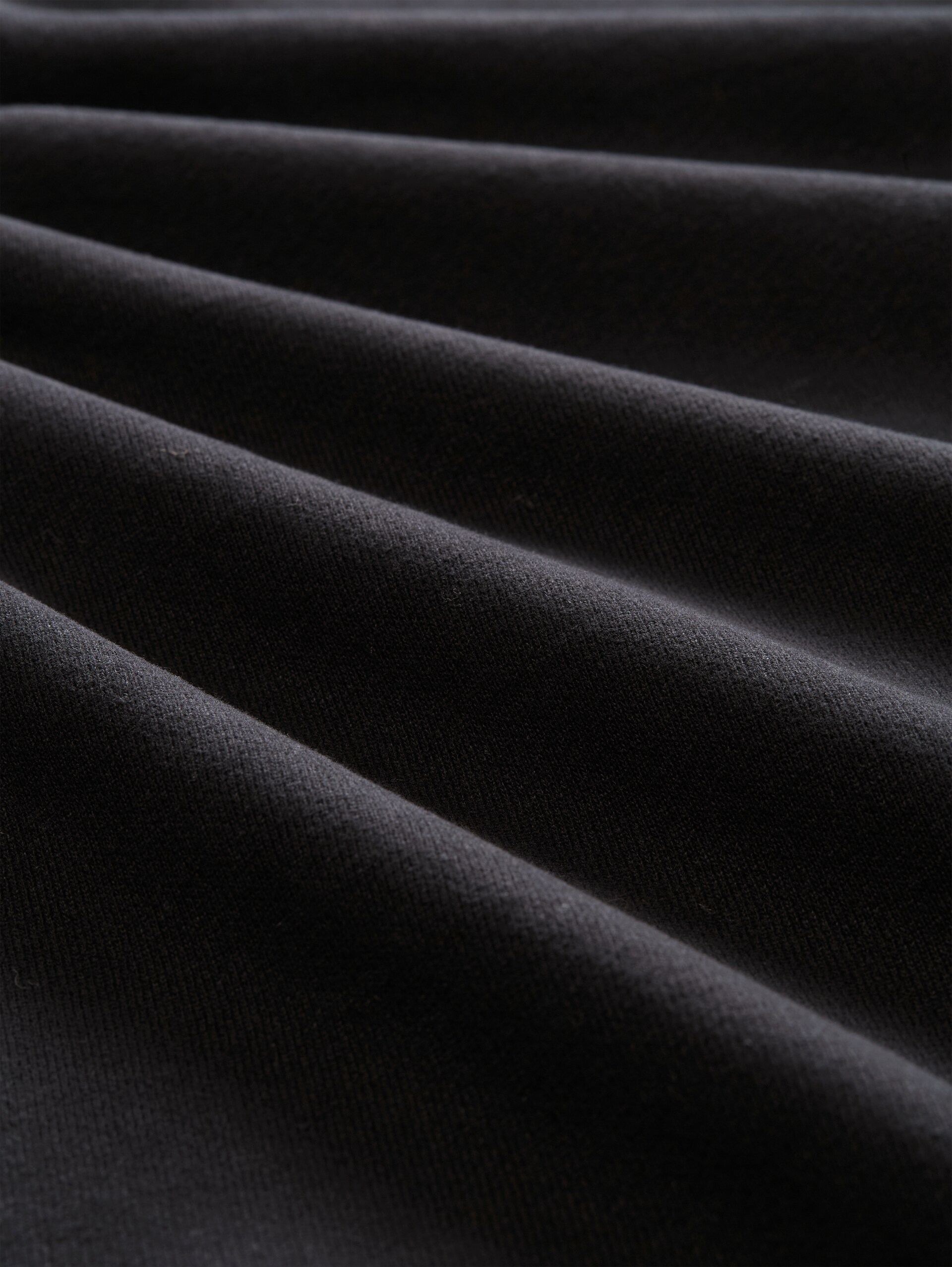 Veste à capuche avec poche poitrine - Black - Vue de la matière