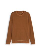Nicht ausgewählt, Langarmshirt im Used-Look von Tom Tailor, braun