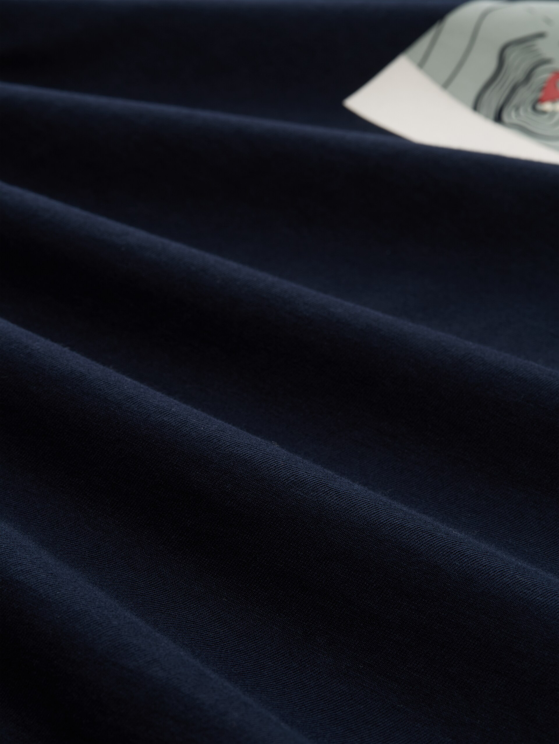 T-Shirt mit Print - sky captain blue - Material-Ansicht