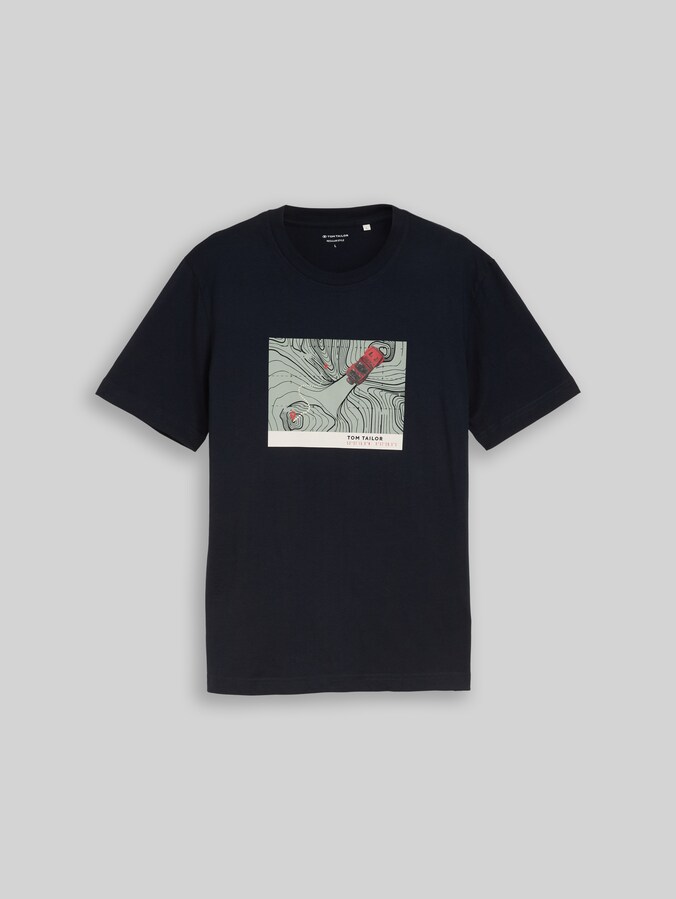 T-shirt met print door Men, sky captain blue