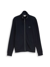 Ausgewählt, Sweatjacke aus Baumwolle von Tom Tailor, blau