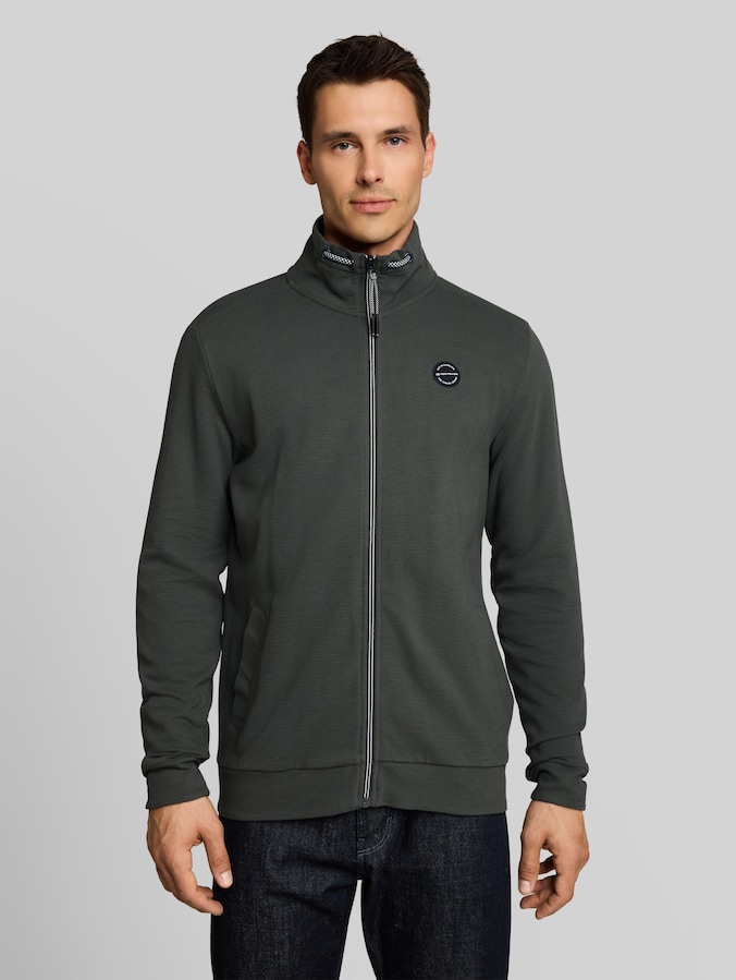Sweatjacke aus Baumwolle von Men, Darkest Olive