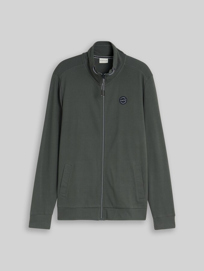 Sweatjacke aus Baumwolle von Men, Darkest Olive