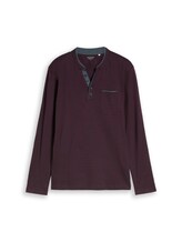 Geselecteerd, Serafino T-shirt met lange mouwen en borstzak door Tom Tailor, rood