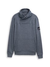 Sélectionné, Sweat à col snood effet chiné par Tom Tailor, bleu