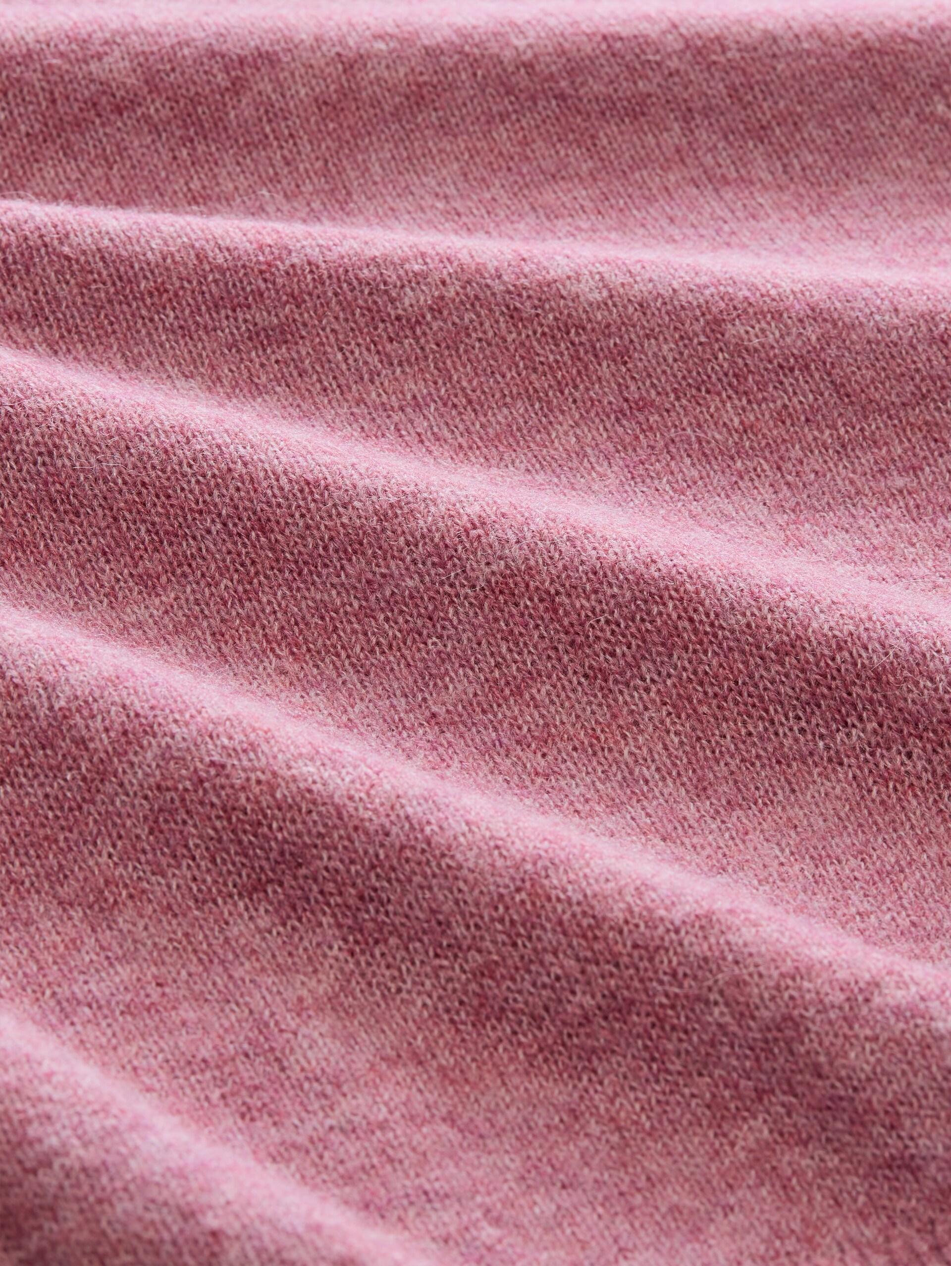 Lightweight Strickpullover mit Alpaka-Anteil - dusty berry melange - Material-Ansicht