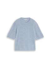Geselecteerd, Lichtgewicht gebreide trui met alpaca-aandeel door Tom Tailor, blauw