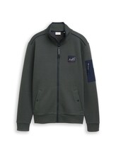 Sélectionné, Veste sweat à col montant par Tom Tailor, verdoyant
